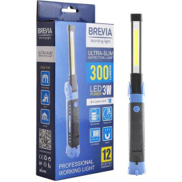   Brevia LED Ultra-slim 3W COB+1W LED 300lm, 2000mAh, microUSB (11360)