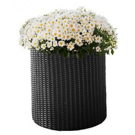   Keter Горшок для цветов Cylinder Planter S Серый (7290103668204)