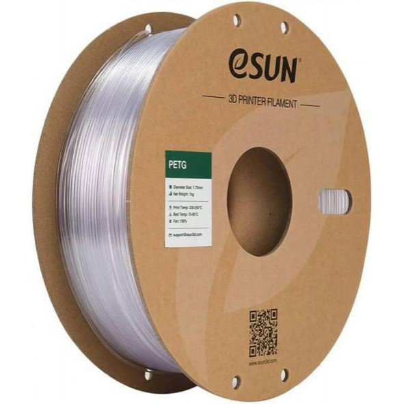 Esun PETG Filament (пластик) для 3D принтера eSUN 1кг, 1.75мм, натуральний (PETG175N1) - зображення 1