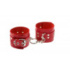 Slash Leather Rastraints Hand Cuffs, Red (SL281407) - зображення 1