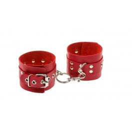   Slash Leather Rastraints Hand Cuffs, Red (SL281407)