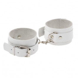   Slash Leather Standart Hand Cuffs, White (SL281401)