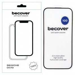   BeCover Захисне скло  для Apple iPhone 16 10D Black (712321)