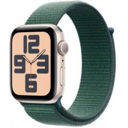   Apple Watch SE 2 GPS 40mm Starlight Aluminium Case w. Lake Green Sport Loop (MXEH3)