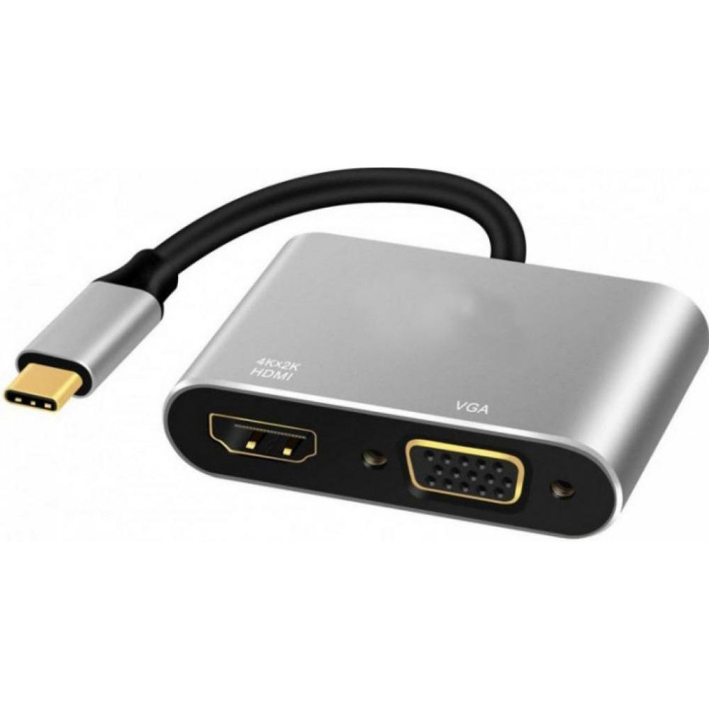 ExtraDigital Type-C - HDMI / VGA (KBV1743) - зображення 1