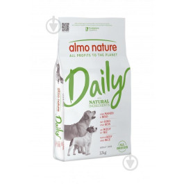   Almo Nature Daily Dog з яловичиною і рисом 12 кг (8001154000245)