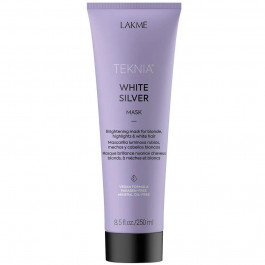   LAKME Тонирующая маска для нейтрализации желтого оттенка  Teknia White Silver Mask 250 мл (8429421440226)