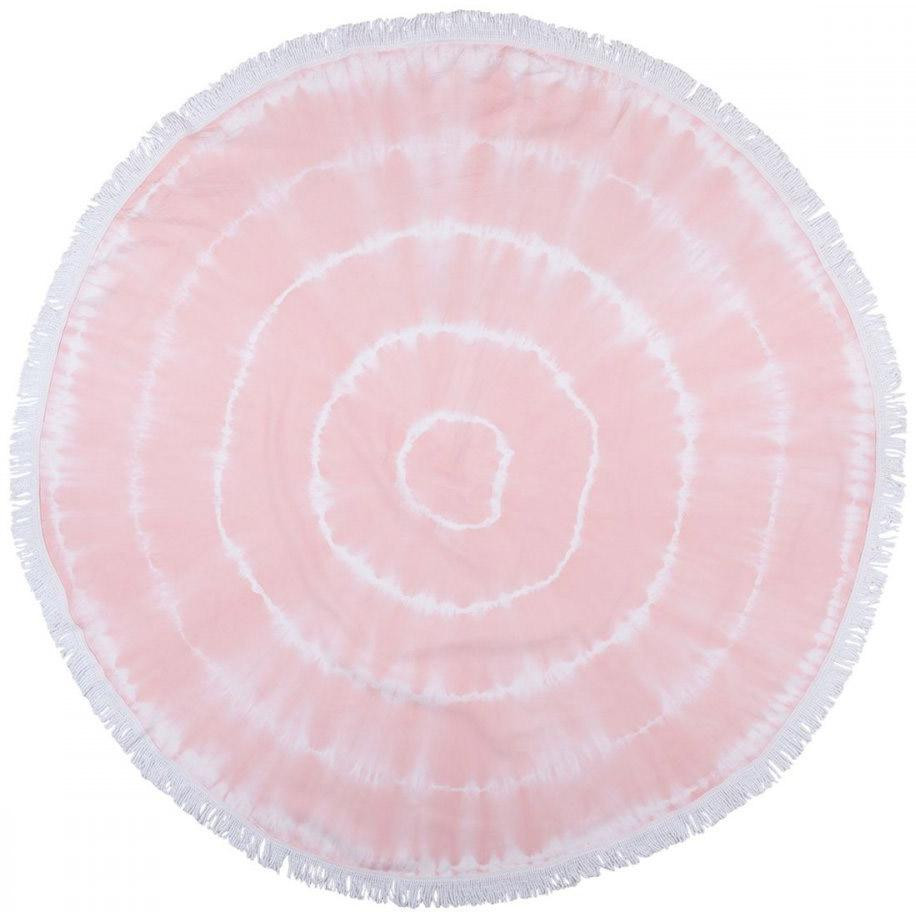 Barine Home Полотенце пляжное Pestemal Swirl Roundie Flamingo Barine размер 150х150 см (svt-2000022244428) - зображення 1