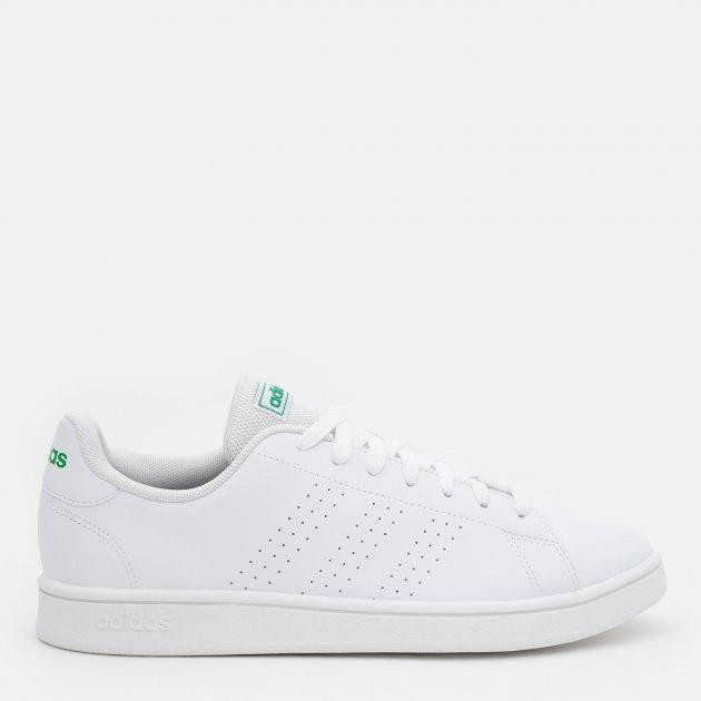 Adidas Чоловічі кеди низькі  Advantage Base GW2063 45.5 (10.5UK) 29 см Ftwwht/Ftwwht/Green (4065426872040) - зображення 1