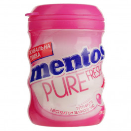   Mentos Жувальна гумка  Pure Fresh Тутті-Фрутті, з екстрактом зеленого чаю, 56 г (8935001725381)