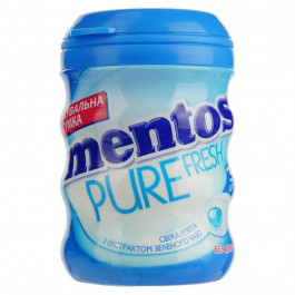   Mentos Жувальна гумка  Pure Fresh М&#039;ята, з екстрактом зеленого чаю, 56 г (8935001725367)