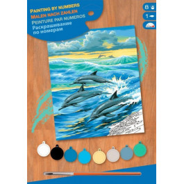   Sequin Art PAINTING BY NUMBERS JUNIOR Dolphins (SA0031)