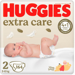 Huggies Extra Care 2, 164 шт