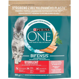   Purina One Steril Cat Salmon & Wheat 800 г (7613032756659)