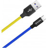 ColorWay USB to Type-C National 1m Yellow/Blue (CW-CBUC052-BLY) - зображення 4