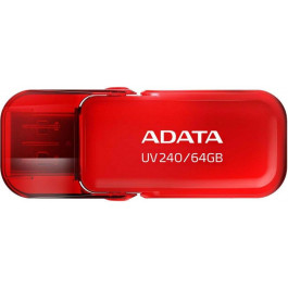   ADATA 64 GB UV240 USB 2.0 Red (AUV240-64G-RRD)