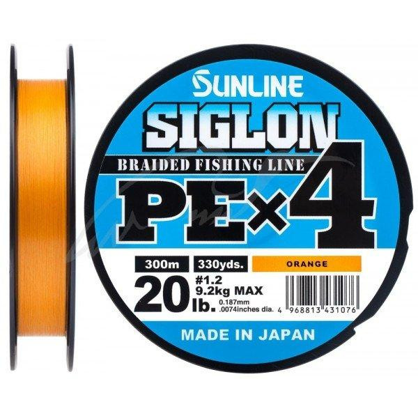 Sunline Siglon PE X4 / Orange / #1.0 / 0.171mm 300m 7.7kg - зображення 1