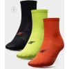 4F Шкарпетки  SOCKS CAS M057 (3pack) 4FJAW22USOCM057-92S р.36-38 чорний/жовтий/помаранчевий 3 пари шт. - зображення 1