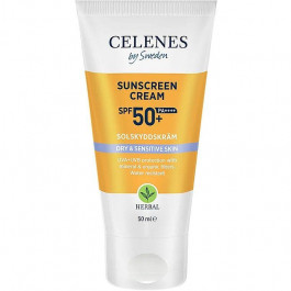   Celenes Засіб від засмаги  Sunscreen Cream SPF50+ Dry & Sensitive Сонцезахисний крем для сухої та чутливої ш