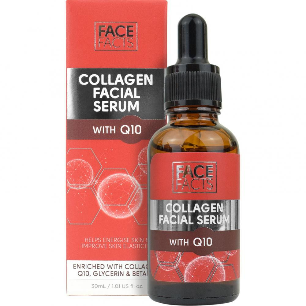 Face Facts Сироватка для обличчя  Collagen & Q10 Face Serum З колагеном та коензимом Q10 30 мл (5031413919790) - зображення 1