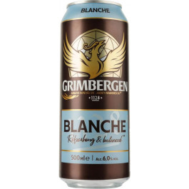   Grimbergen Пиво  Blanche, світле, фільтроване, 6%, 0,5 л (876014) (5901594001266)