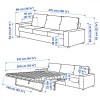 IKEA VIMLE Розкладний 3-місний (395.372.36) - зображення 10