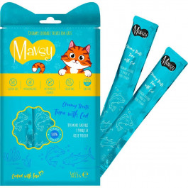   Mavsy Creamy Treats Tuna with Cod 5x15 г 4820266800338