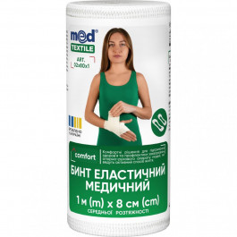   Med textile Бинт эластичный MEDTEXTILE белый