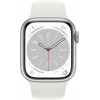 Apple Watch Series 8 GPS + Cellular 41mm Silver Aluminum Case with White Sport Band - S/M (MP4E3) - зображення 2