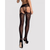 Obsessive Garter stockings S206 black S/M/L (SO7265) - зображення 2