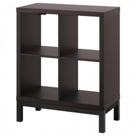   IKEA KALLAX Книжкова шафа чорно-коричневий/чорний 77x94 (894.426.17)