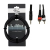 Gewa Кабель Alpha Audio 1mini stereo jack/ 2 RCA (тюльпан 1.5м) G-190160 - зображення 1