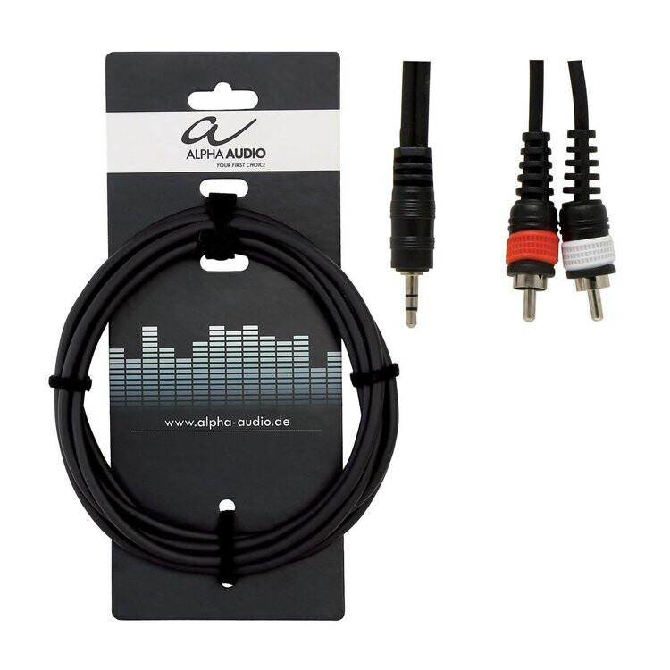 Gewa Кабель Alpha Audio 1mini stereo jack/ 2 RCA (тюльпан 1.5м) G-190160 - зображення 1