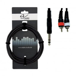   Gewa Кабель Alpha Audio 1mini stereo jack/ 2 RCA (тюльпан 1.5м) G-190150