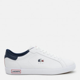   LACOSTE Чоловічі кеди  Powercourt 743SMA0034-407 41 (T8) 26.5 см Wht Nvy Red (5059554013115)