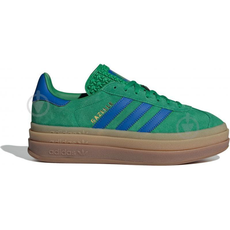 Adidas Жіночі кеди низькі  Gazelle Bold W IE1370 40 (6.5UK) 25 см Green/Supcol/Green (4067888332704) - зображення 1