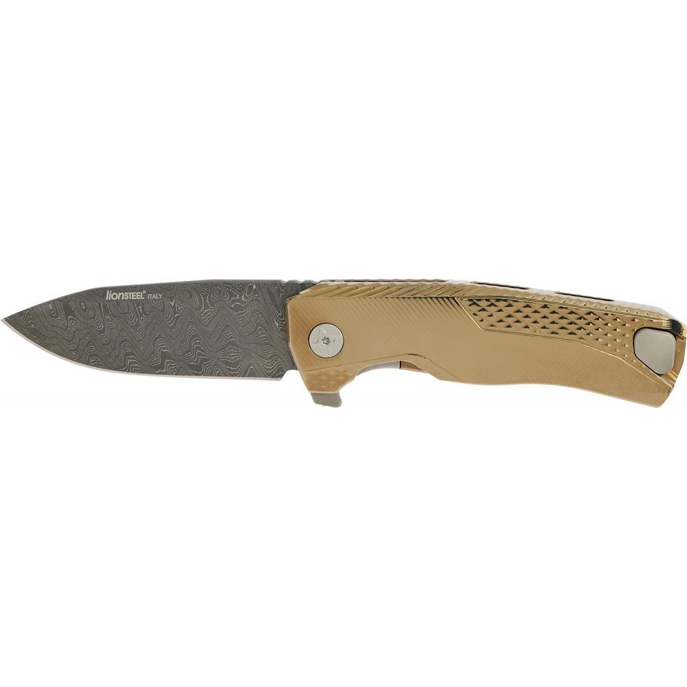 LionSteel ROK Damascus Titanium Gold (ROK DD GL) - зображення 1