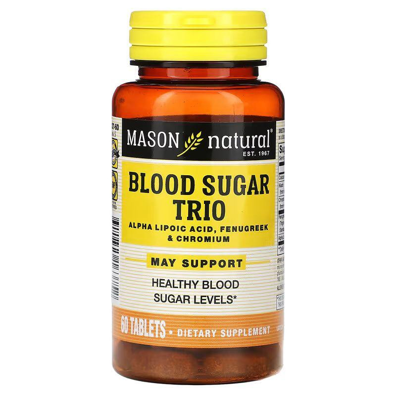 Mason Natural Blood Sugar Trio (60 табл) - зображення 1