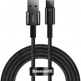   Baseus USB-A to Type-C 66W 11V 6A 2M Tungsten Gold Black (CATWJ-C01)