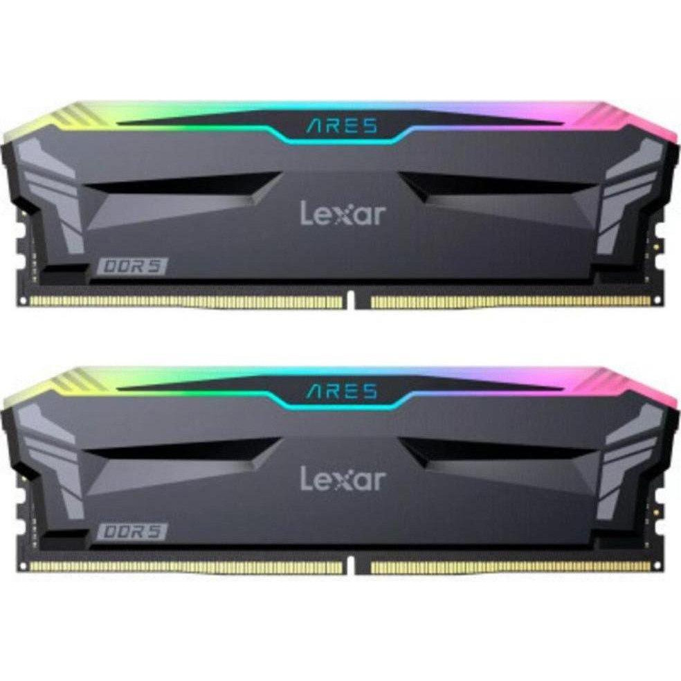 Lexar 32 GB (2x16GB) DDR5 6000 MHz Ares RGB (LD5BU016G-R6000GDLA) - зображення 1