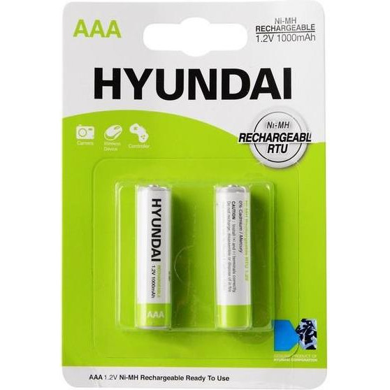 Hyundai AAA 1000mAh 2шт/уп (HT7005002) - зображення 1