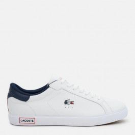   LACOSTE Мужские кеды низкие  Powercourt 743SMA0034-407 43 (T9.5) 27.8 см Wht Nvy Red (5059554013146)