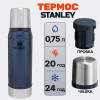 Stanley Legendary Classic 1,3 л Синий (10-01032-043) - зображення 4