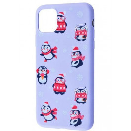   WAVE Fancy Winter Case (TPU) iPhone 12/12 Pro (white bear and penguins/dark blue)