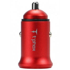   T-PHOX Zega 3.1A Dual USB Red