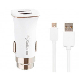   Gelius Pro Apollo GP-CC01 2USB 3.1A + MicroUSB White (71434)