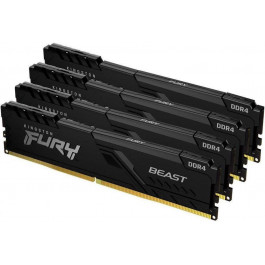   Kingston FURY 128 GB (4x32GB) DDR5 5600 MHz Beast Black (KF556C40BBK4-128)