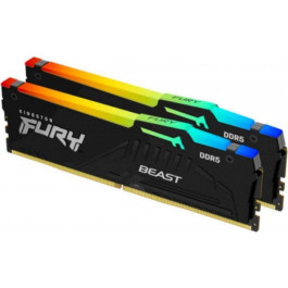   Kingston FURY 64 GB (2x32GB) DDR5 4800 MHz Beast RGB (KF548C38BBAK2-64)