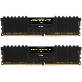   Corsair 64 GB (2x32GB) DDR4 3600 MHz Vengeance LPX Black (CMK64GX4M2D3600C18)