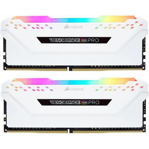 Corsair 16 GB (2x8GB) DDR4 3200 MHz Vengeance RGB Pro White (CMW16GX4M2C3200C16W) - зображення 1